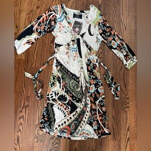 Zara Multicolor Floral and Paisley Dress